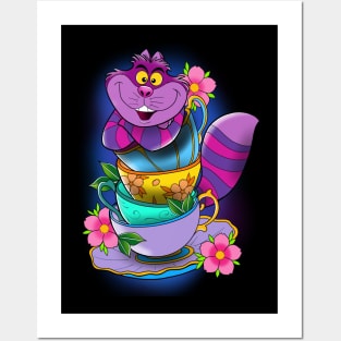 Tea time with Cheshire Cat! Posters and Art